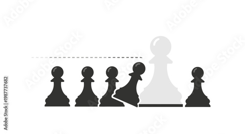 Chess Pieces in Strategic Formation.
