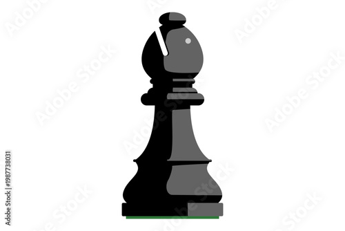 チェス　ビショップ　黒　駒