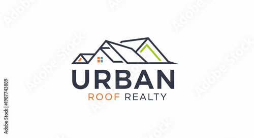Urban Roof Realty Logo Design.