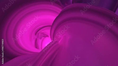 Abstract pink and purple swirling background with a bright light in the center of the vortex