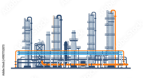 Industrial Plant Machinery Equipment Factory.