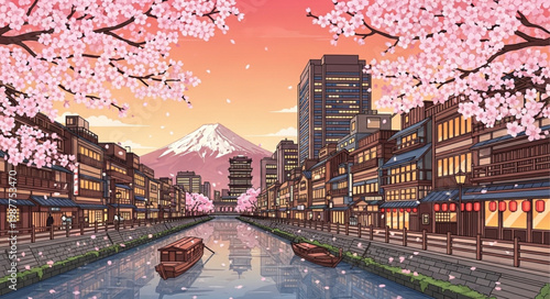 night view of the city