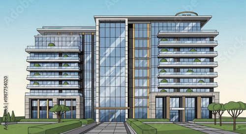 modern office building