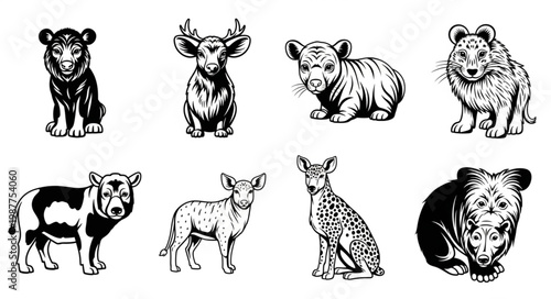 set of animals