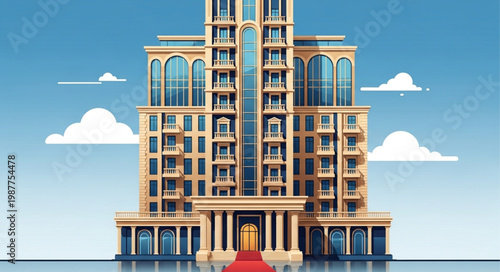 vector illustration of a building