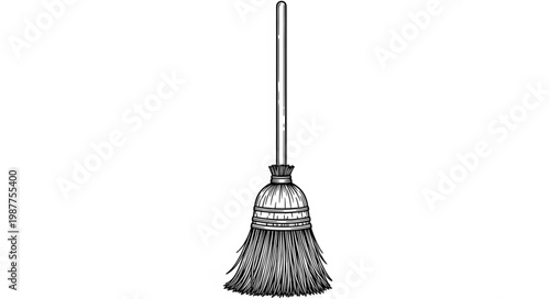 broom isolated on white