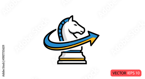 Chess Knight Horse Figurine Piece.