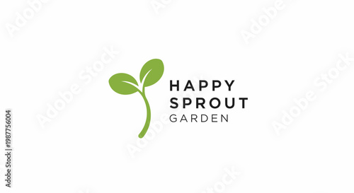 Green Sprout Plant Growing Leaves.