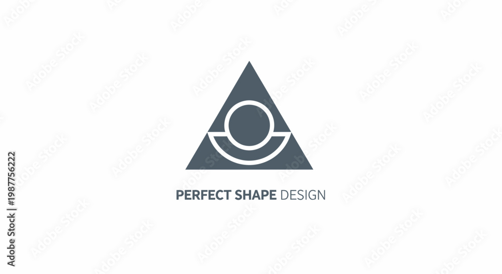 Fototapeta premium Triangle Shape Design Logo Template.