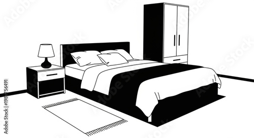 modern bedroom interior
