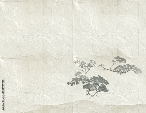 Authentic Mulberry Paper Texture with Raw Organic Fibers and Traditional Speckles