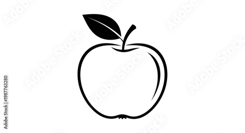 vector illustration of an apple
