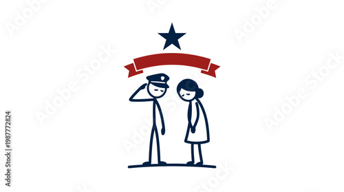 Soldier's Farewell A Symbolic Departure and Support