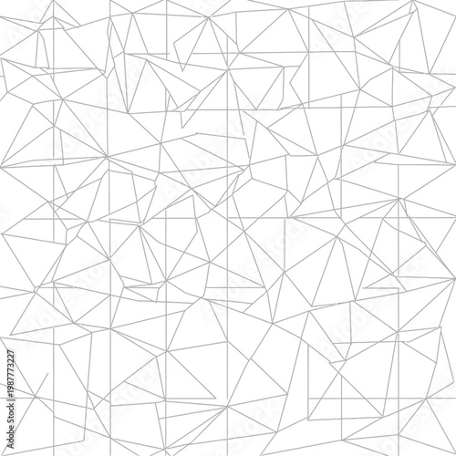 Abstract Geometric Network Pattern White Background.