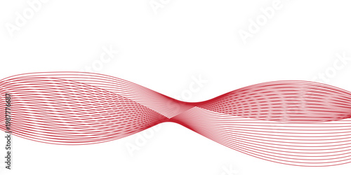 Abstract red waveform art a dynamic and energetic visual representation