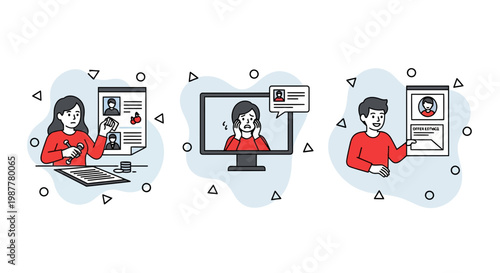 Job hunt path via cv mail and web talk to get a new work spot now