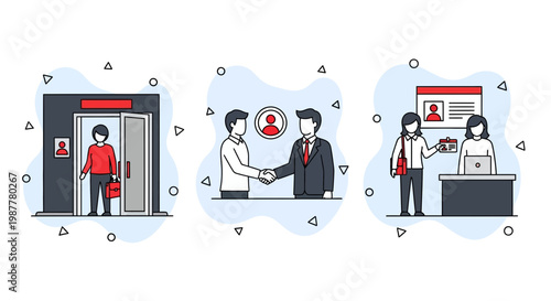 Business Career Start Recruitment Hiring Job Interview Onboarding Process Success Professional Growth Development Journey Work New Employee Office