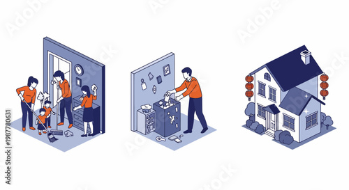 Men clean home for new year to get luck and a fresh start in life