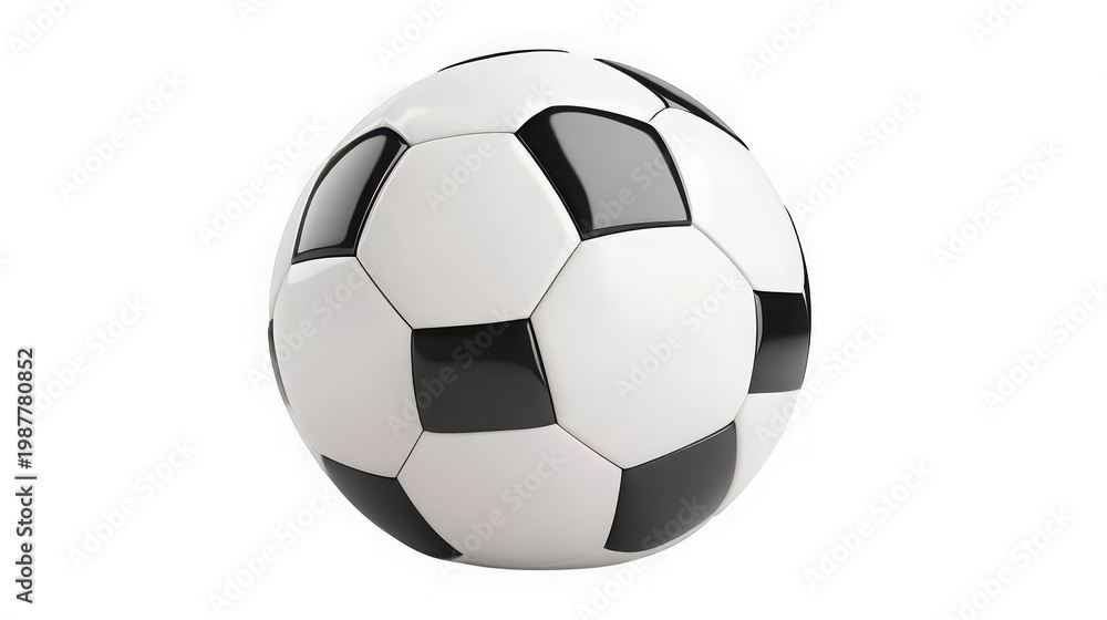 Fototapeta premium A soccer ball on transparent background