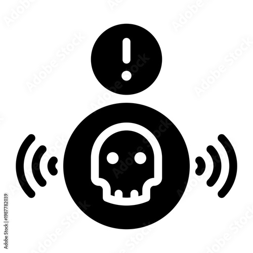 warning glyph icon