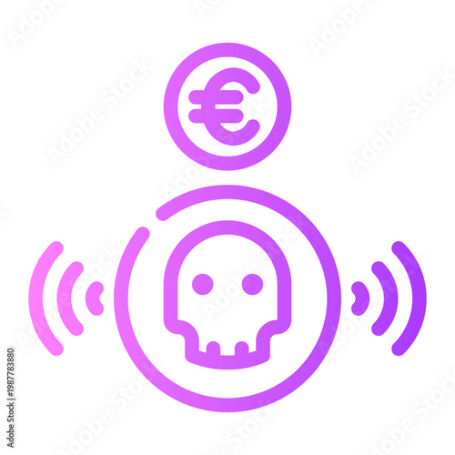 euro gradient icon