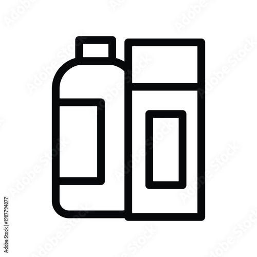 skin foundation outline icon vector design good for web or mobile app