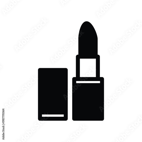 lipstick solid icon vector design good for web or mobile app