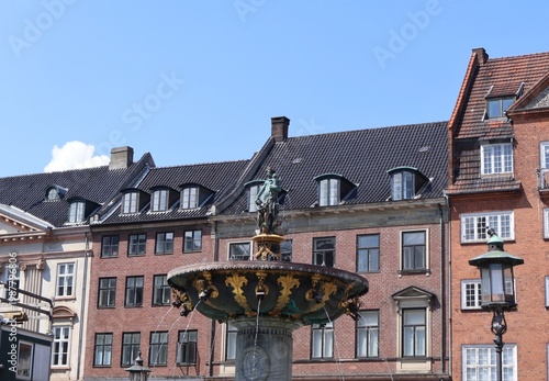 Caritas Well, also known as the Caritas Fountain, located in Copenhagen, Denmark
