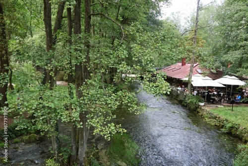 Vrelo Bosne, a beautiful natural monument and popular picnic spot located in Ilidža, Sarajevo, Bosnia and Herzegovina