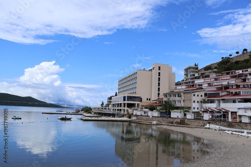 Scenic view of the Neum coastline in Bosnia and Herzegovina