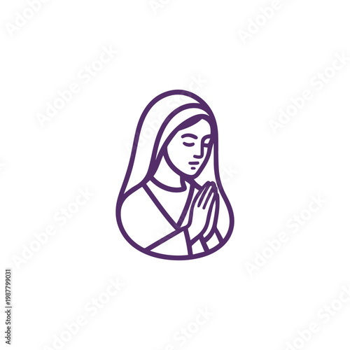 Religious Lady Logo