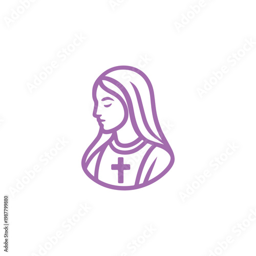 Religious Lady Logo