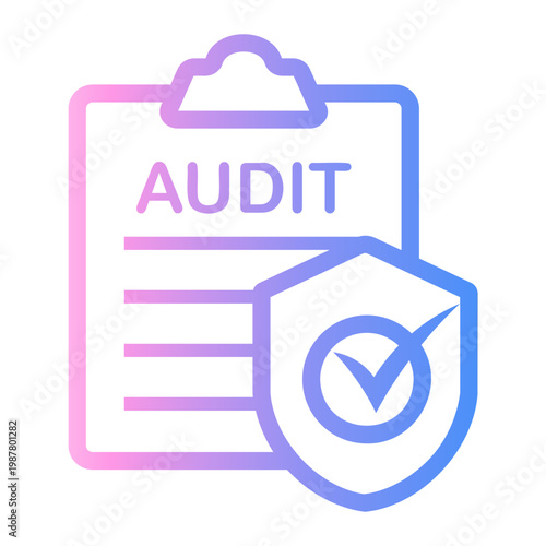 document Line Gradient Icon