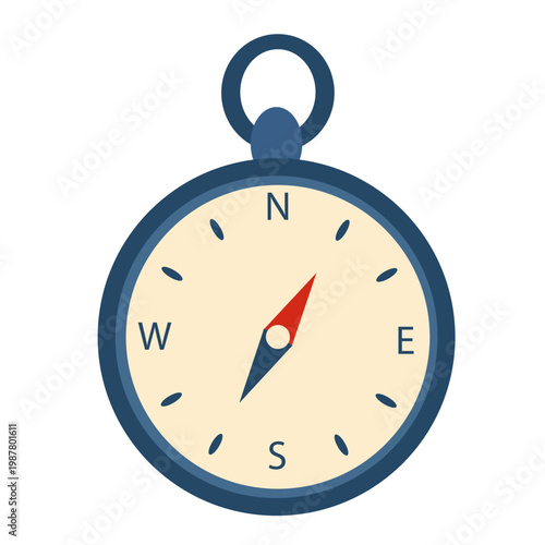 Travel , Tourism Compass on White Background