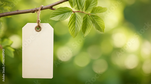 Label in Nature: A blank ta...