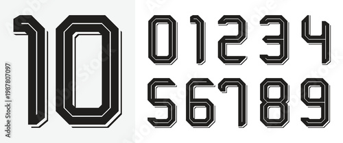 Jersey number design for football world cup