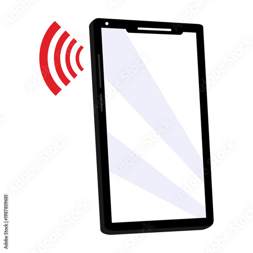 Mobile phone with red ring icon (1)