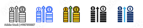 High Revenue Icon Collection With Multiple Styles
