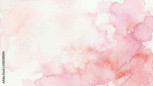 Soft Pink Watercolor Wash Texture Pastel Abstract Background