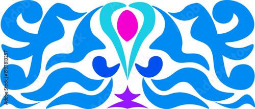 Floral pattern. wood carving pattern