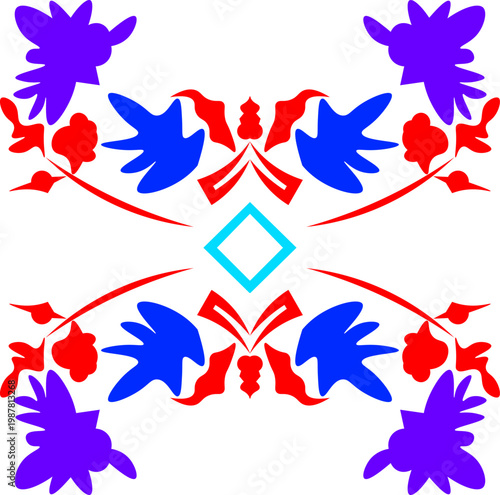 Floral pattern. wood carving pattern