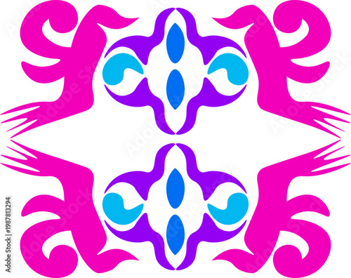 Floral pattern. wood carving pattern