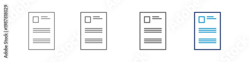 A CV is a visual graphic element (icon) used in a resume or Curriculum Vitae (CV) to represent information such as contact details, skills, and work history in an appealing way, designed with varying 