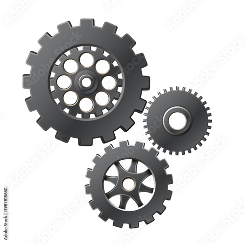 Schilderij op canvas 3d realistic vector icon illustration