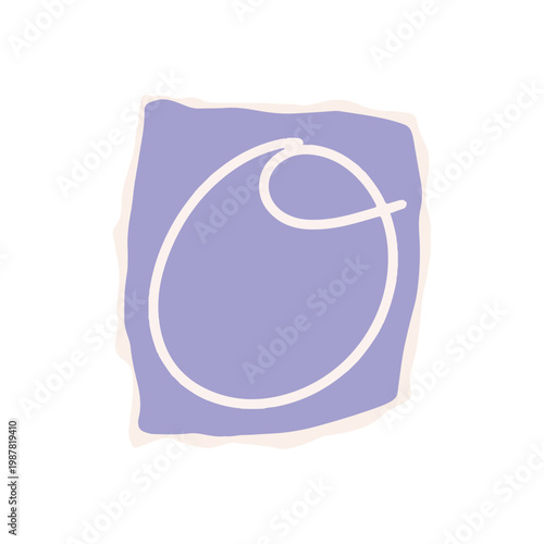 Hand Drawn Ransom Note Alphabet Letters Scrapbook Style Torn Paper Cutout