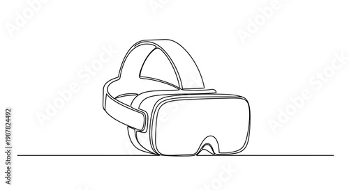 Virtual Reality Headset, VR Goggles, Futuristic Technology, Immersive Experience, Digital Entertainment