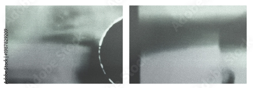 Vintage slide film frame of an old camera with photo lens vignette template with dust, splatters dusts and scratches on transparent background