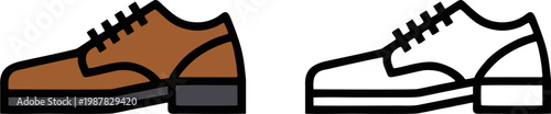 Leather Shoes Fashion Footwear Icon