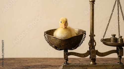 Labour Day Symbolic Animal and Industrial Tool Contrast Concept with Copy Space on Solid Background Premium Commercial Stock Photo