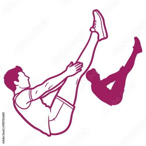 Vector illustration of a dancing woman